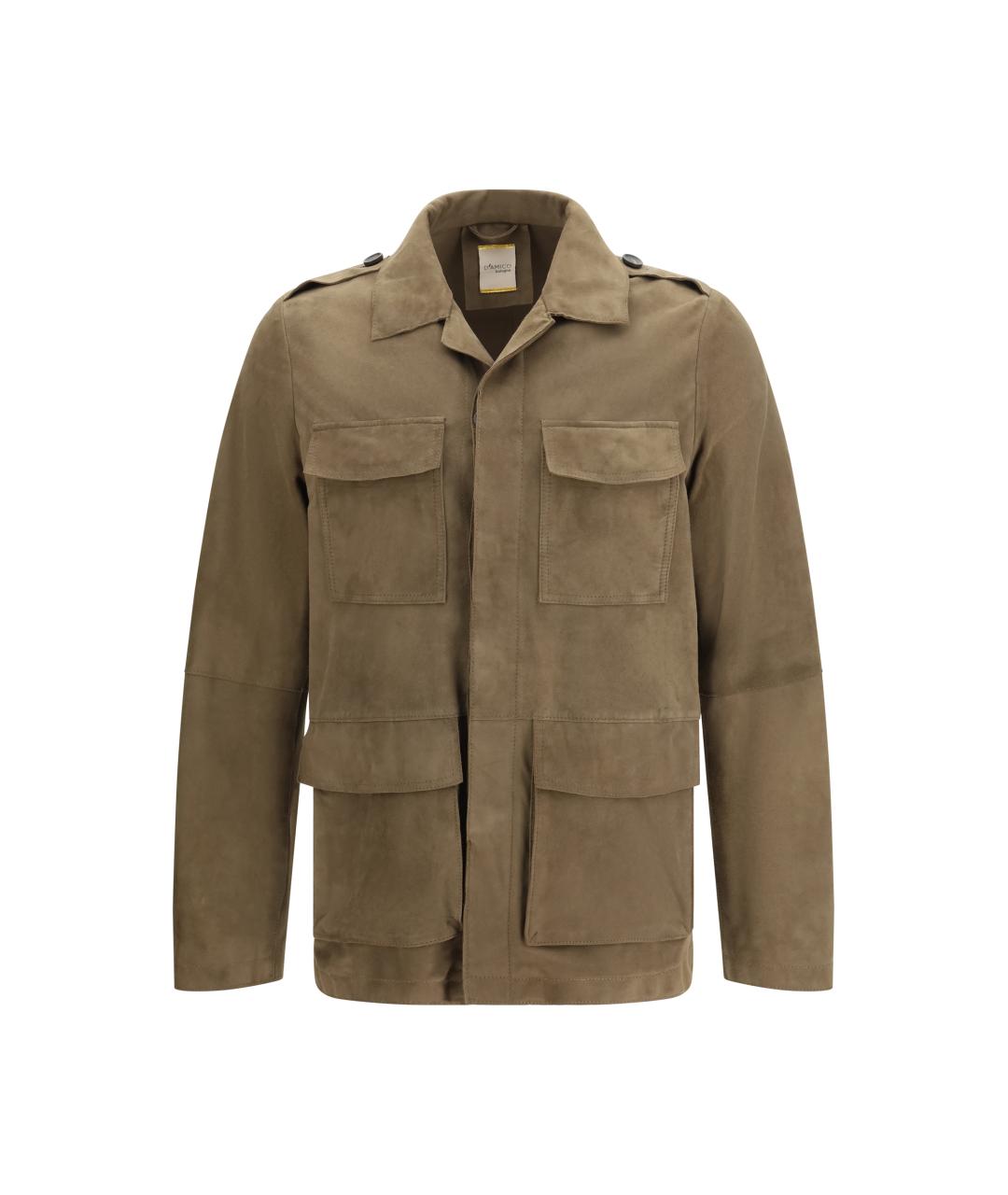 D'AMICO Коричневая замшевая куртка, фото 1