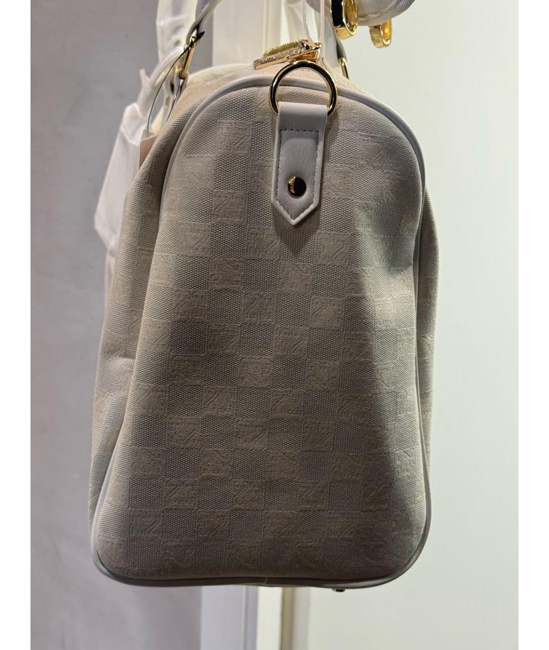 JORDAN Белая тканевая дорожная/спортивная сумка, фото 6