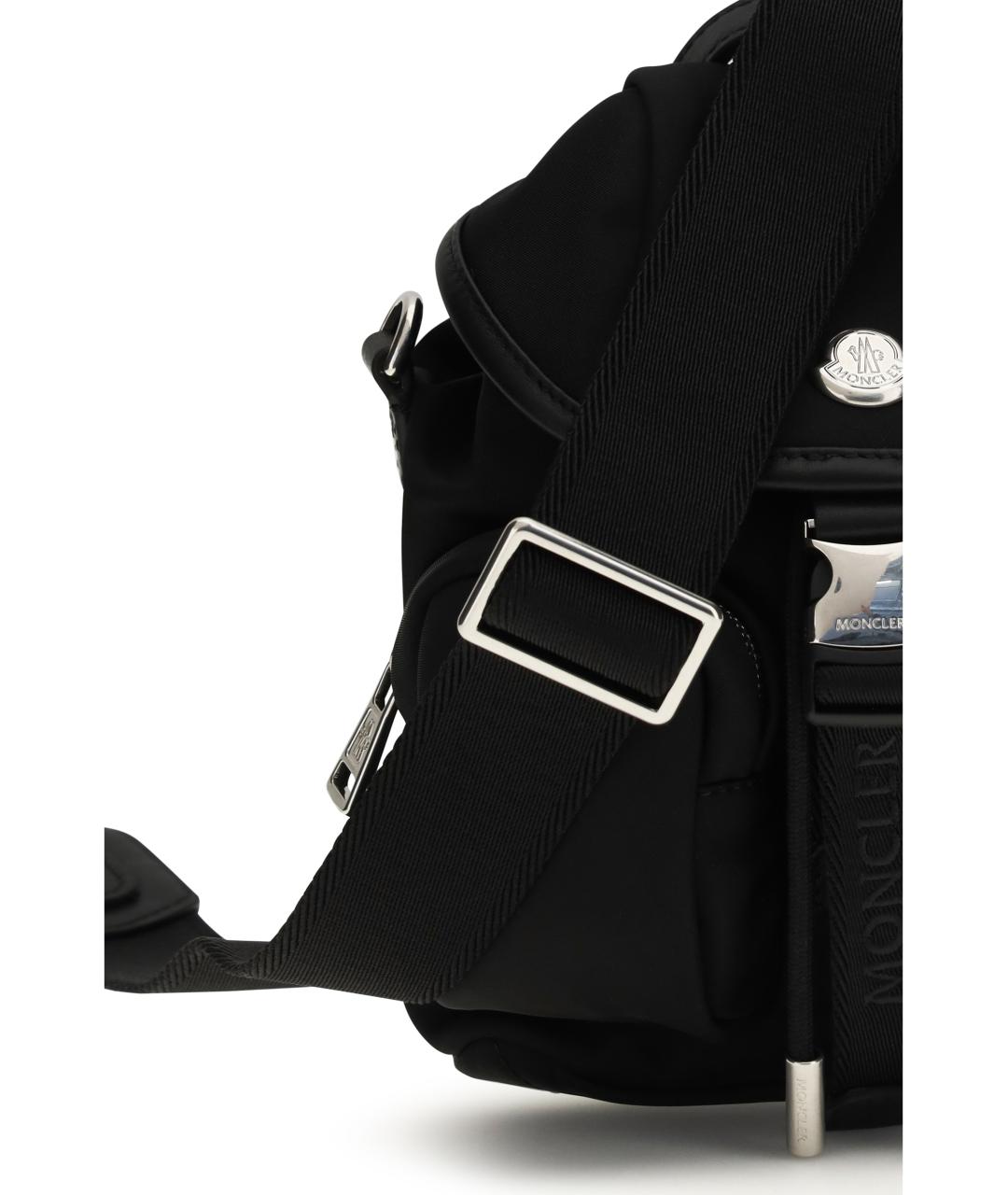 MONCLER Черный тканевый рюкзак, фото 3