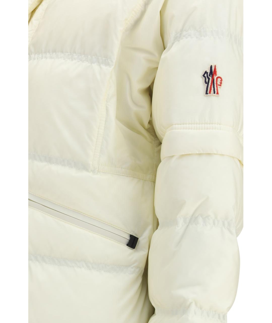 MONCLER GRENOBLE Белый полиамидовый пуховик, фото 3