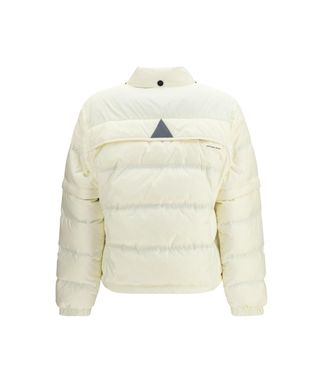 MONCLER GRENOBLE Белый полиамидовый пуховик, фото 2