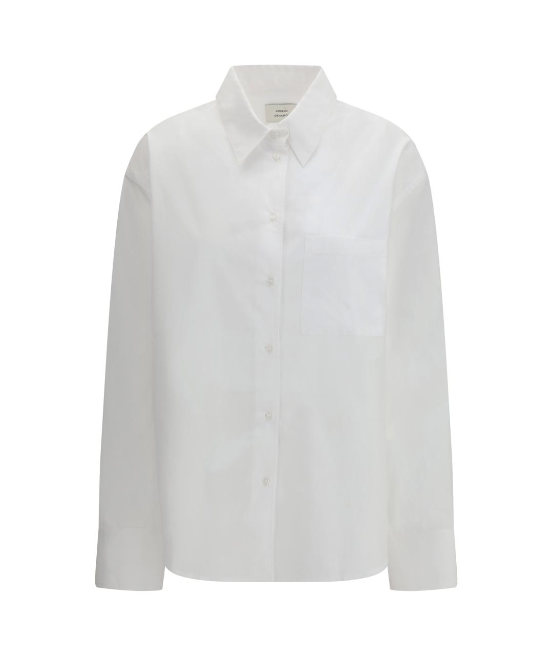 LOULOU STUDIO Белая хлопковая рубашка, фото 1