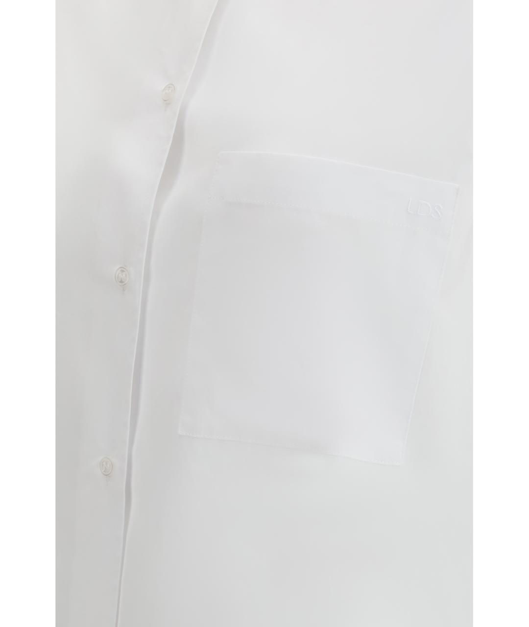 LOULOU STUDIO Белая хлопковая рубашка, фото 3