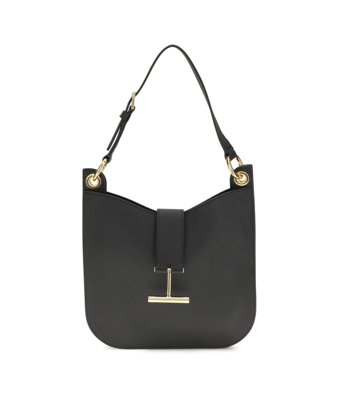 TOM FORD Черная кожаная сумка через плечо, фото 1