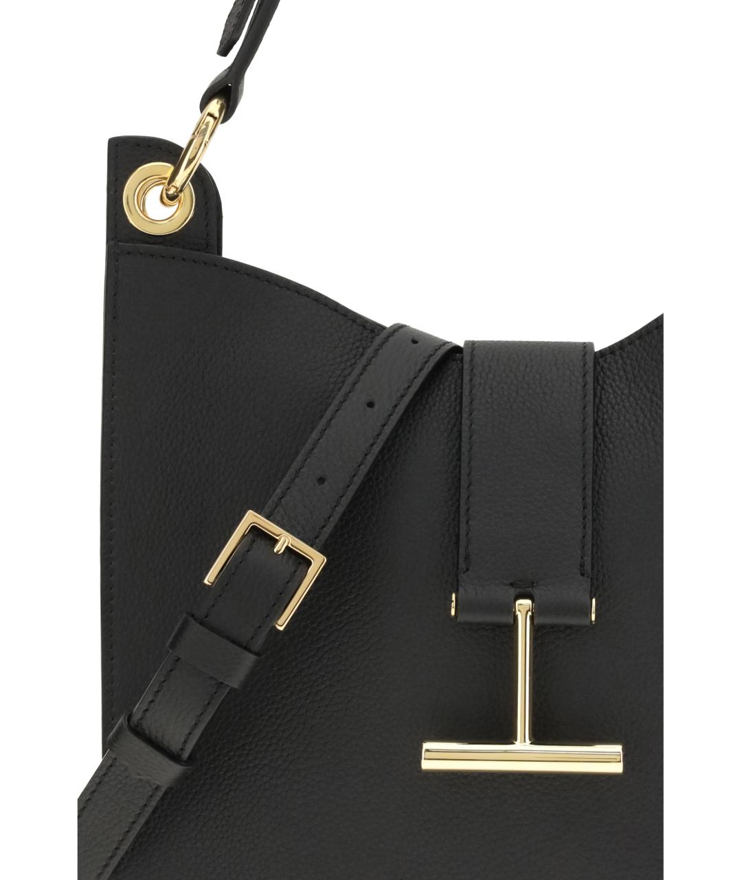 TOM FORD Черная кожаная сумка через плечо, фото 4