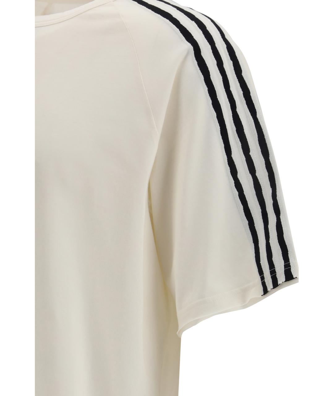 Y-3 Белая хлопковая футболка, фото 3