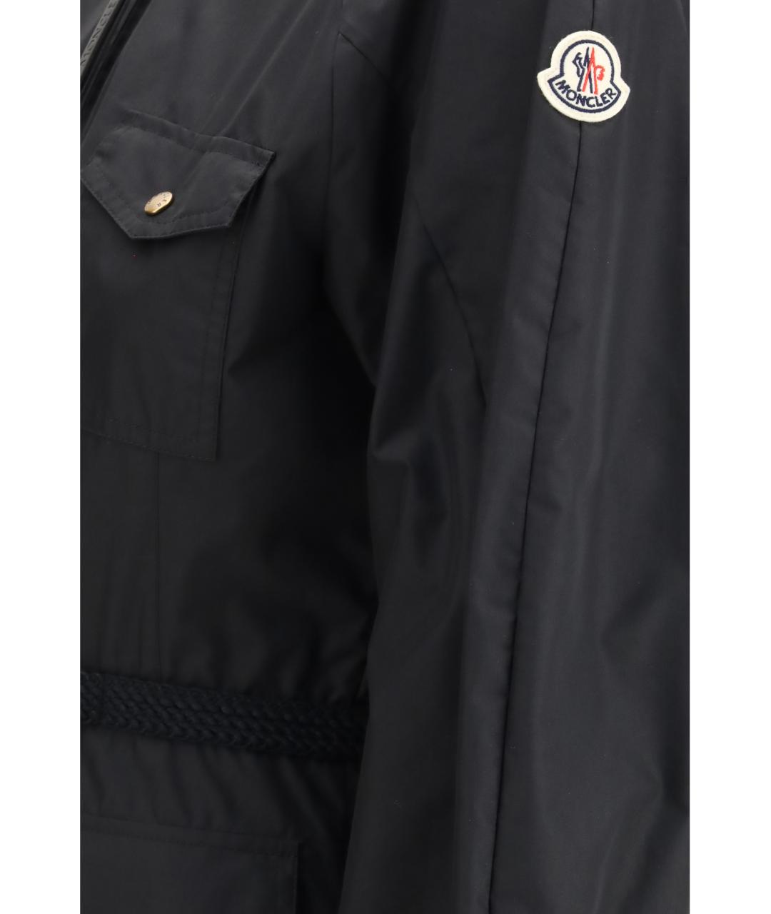 MONCLER Черное хлопковое повседневное платье, фото 3