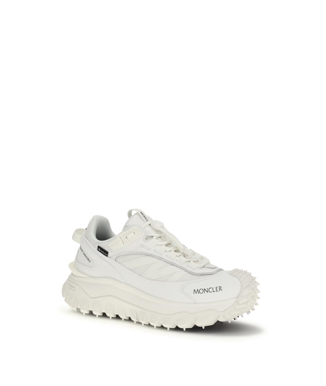 MONCLER Белые текстильные кроссовки, фото 2