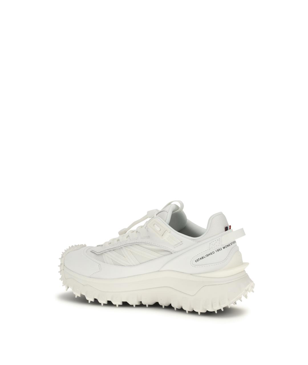 MONCLER Белые текстильные кроссовки, фото 3