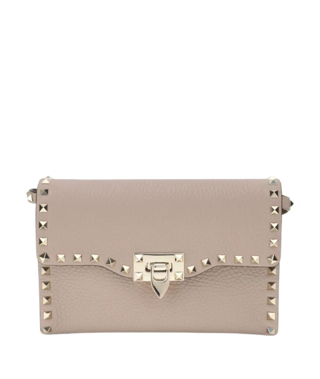 VALENTINO Серая кожаная сумка через плечо, фото 1