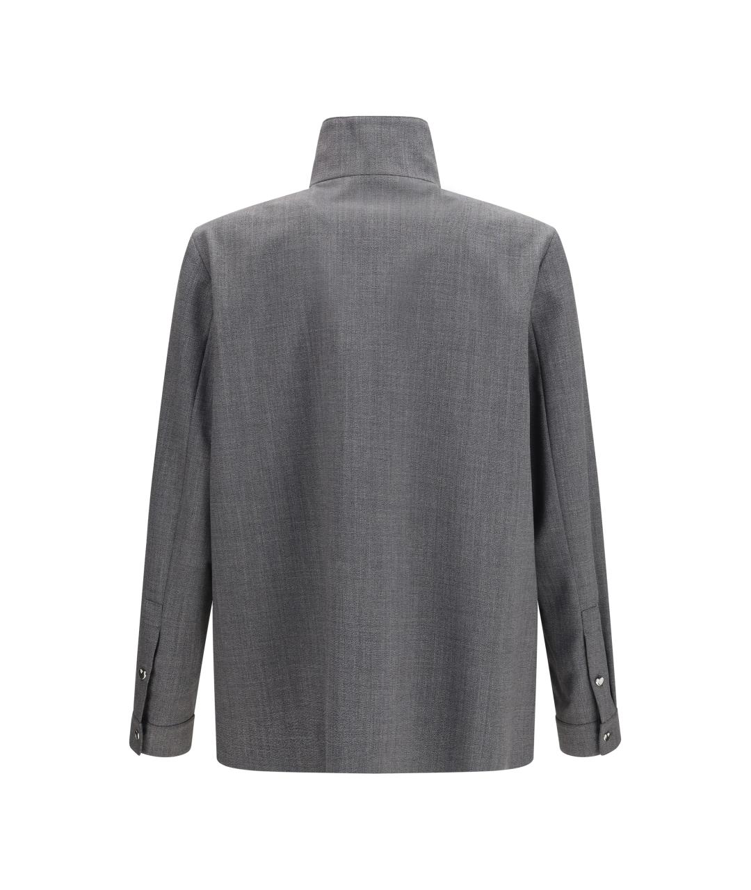 VALENTINO Серая полиэстеровая куртка, фото 2