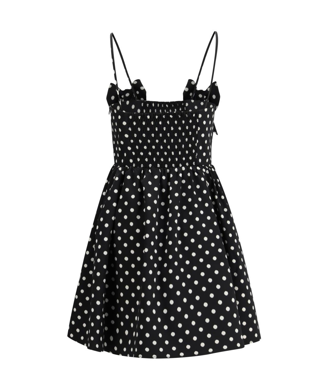 GANNI Черное полиэстеровое повседневное платье, фото 2