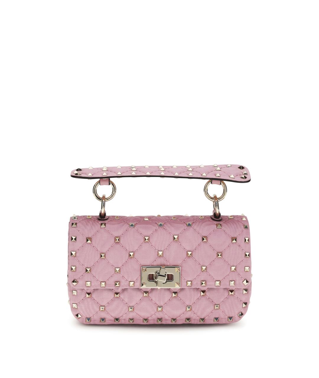 VALENTINO Розовая кожаная сумка через плечо, фото 1