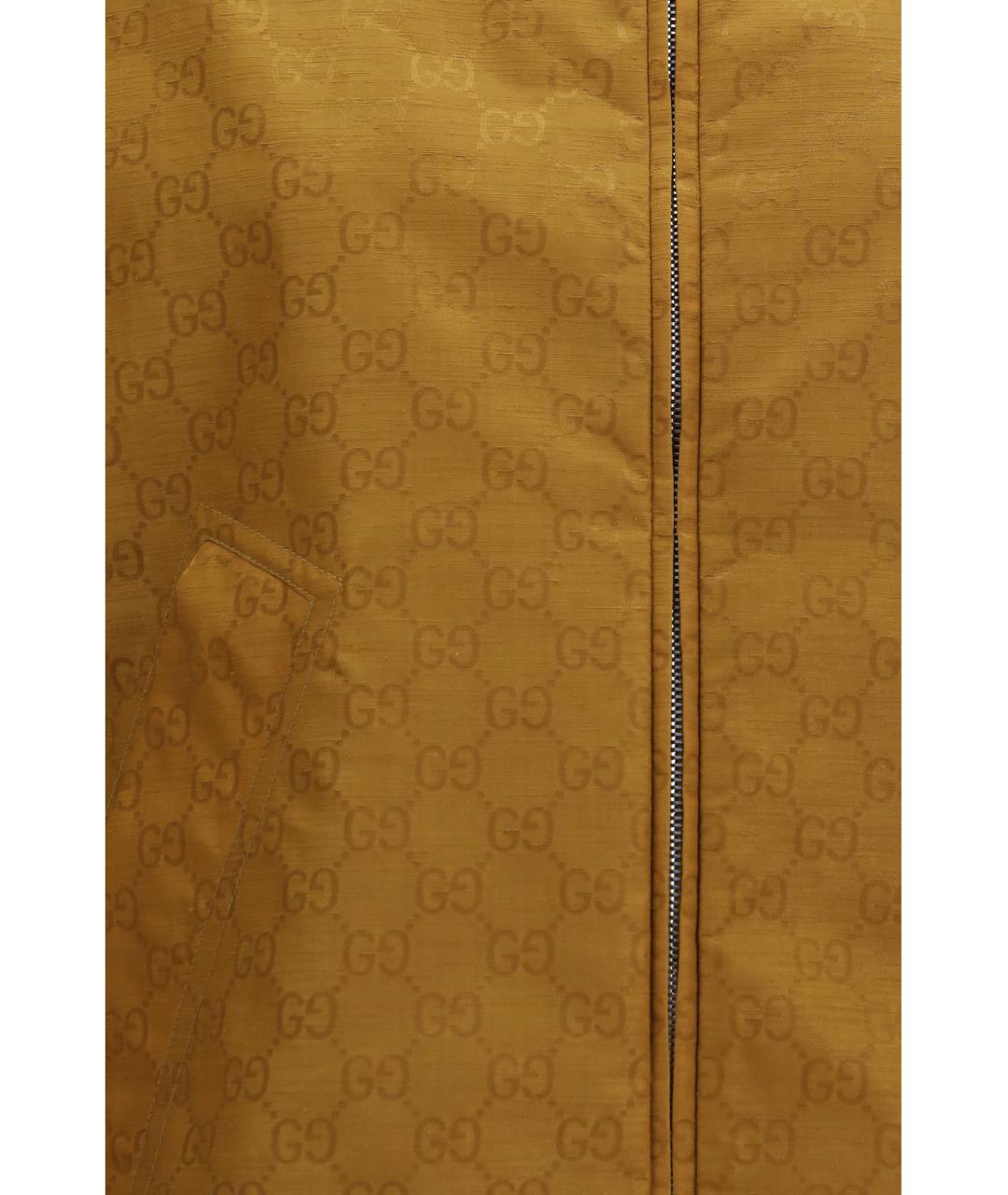 GUCCI Коричневая синтетическая куртка, фото 3