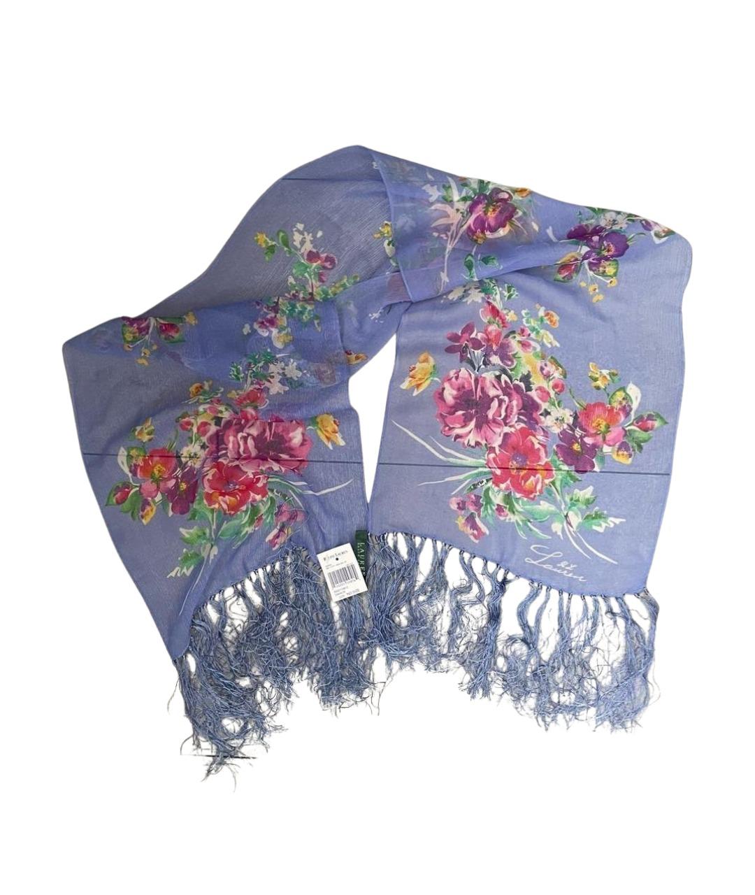 RALPH LAUREN Мульти шелковый шарф, фото 1