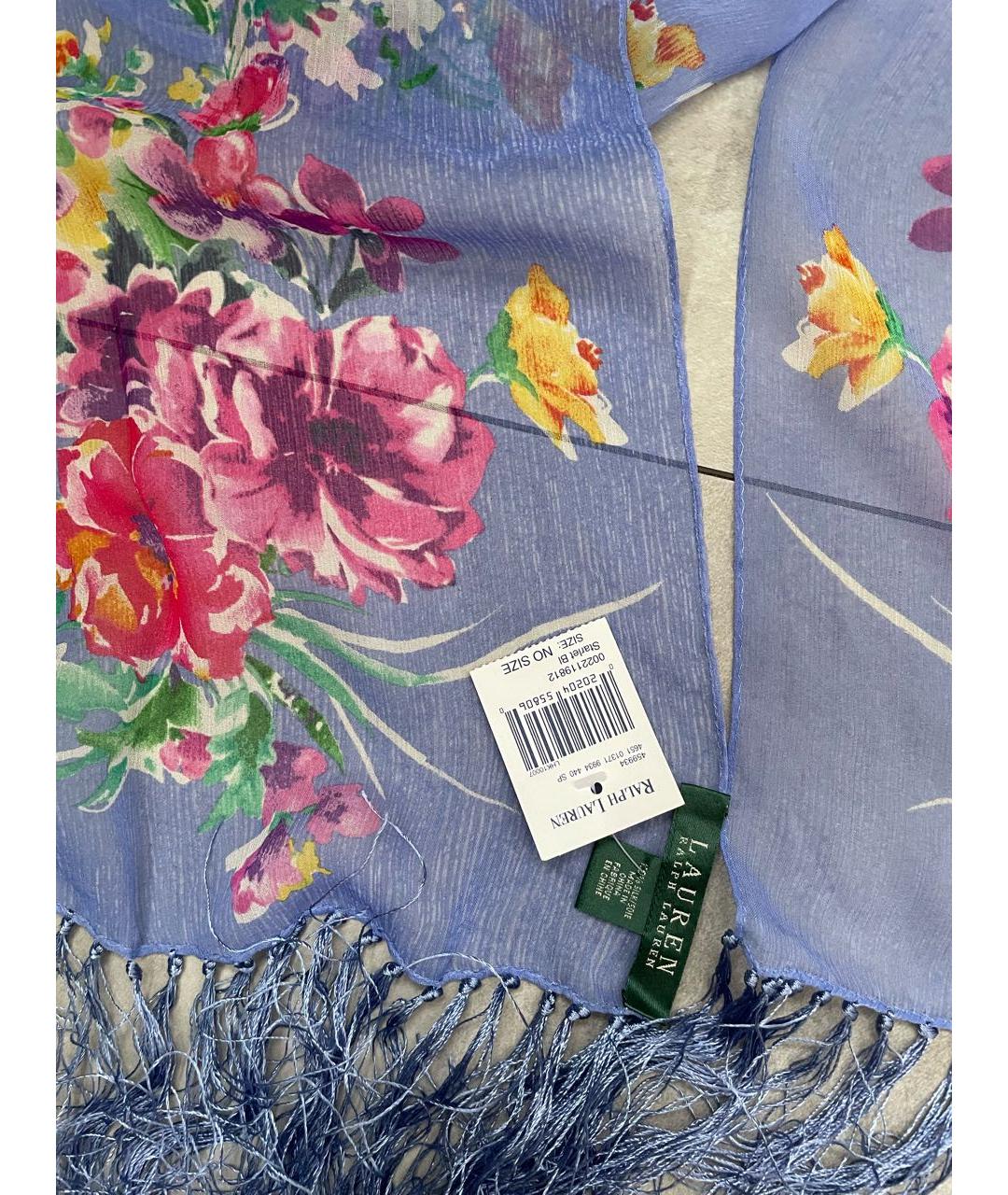 RALPH LAUREN Мульти шелковый шарф, фото 3