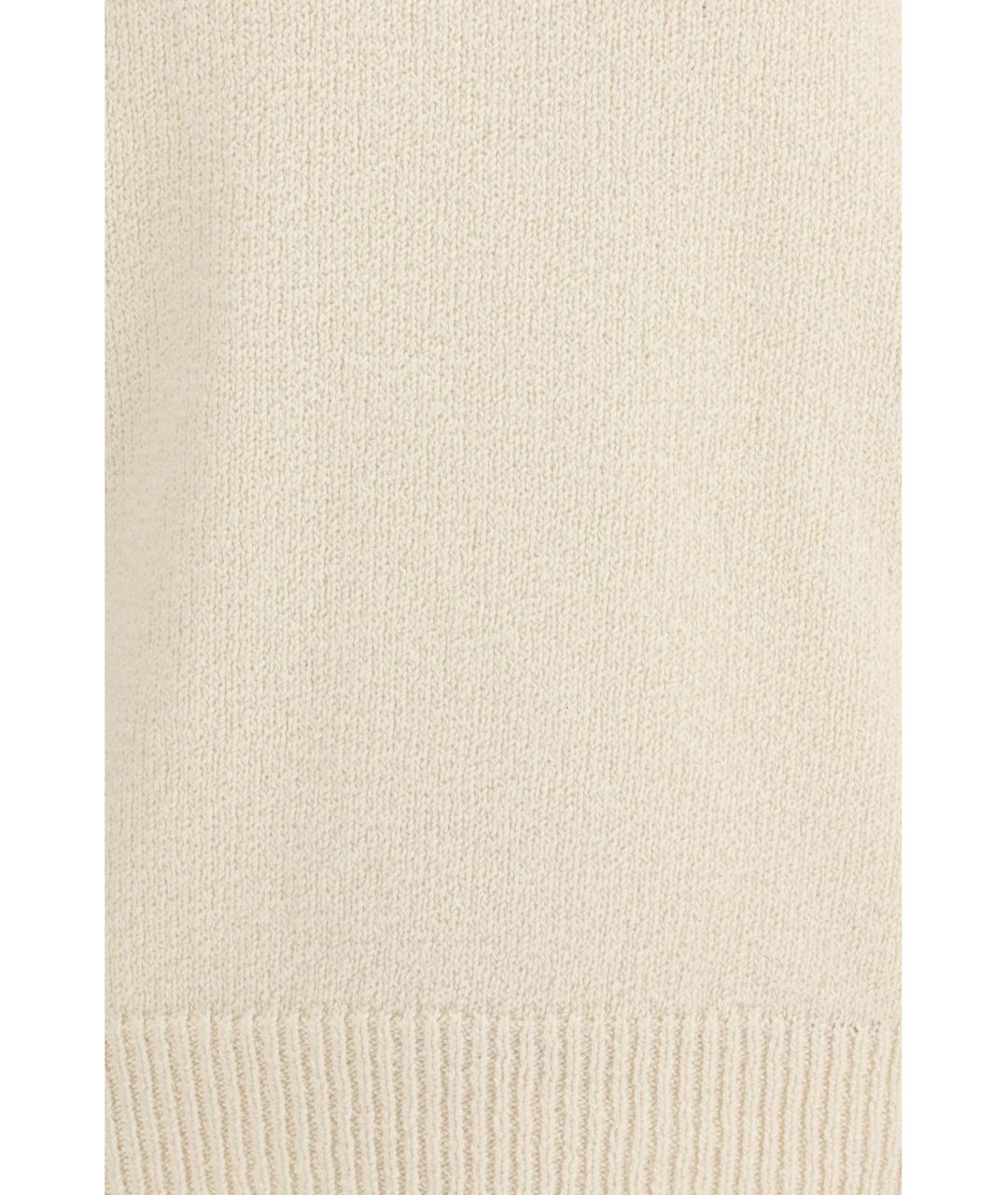 UMIT BENAN Белый хлопковый джемпер / свитер, фото 3