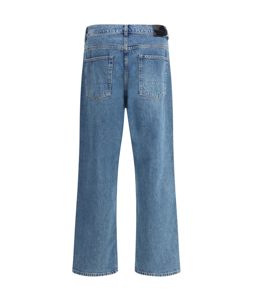 OUR LEGACY Синие хлопковые прямые джинсы, фото 2