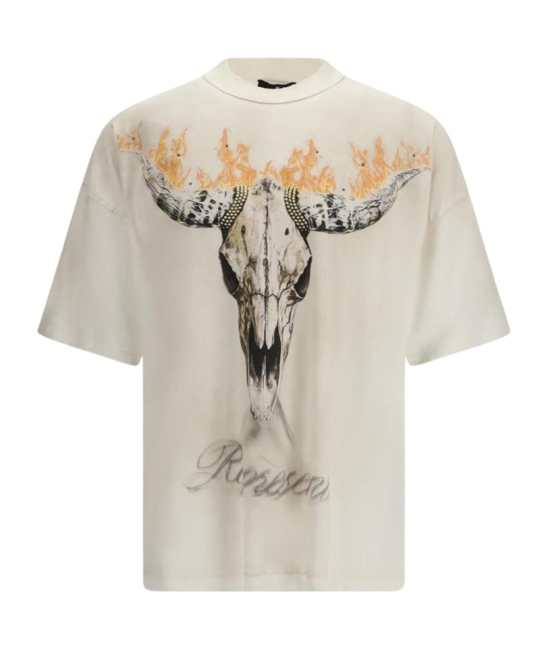 REPRESENT Белая хлопковая футболка, фото 1