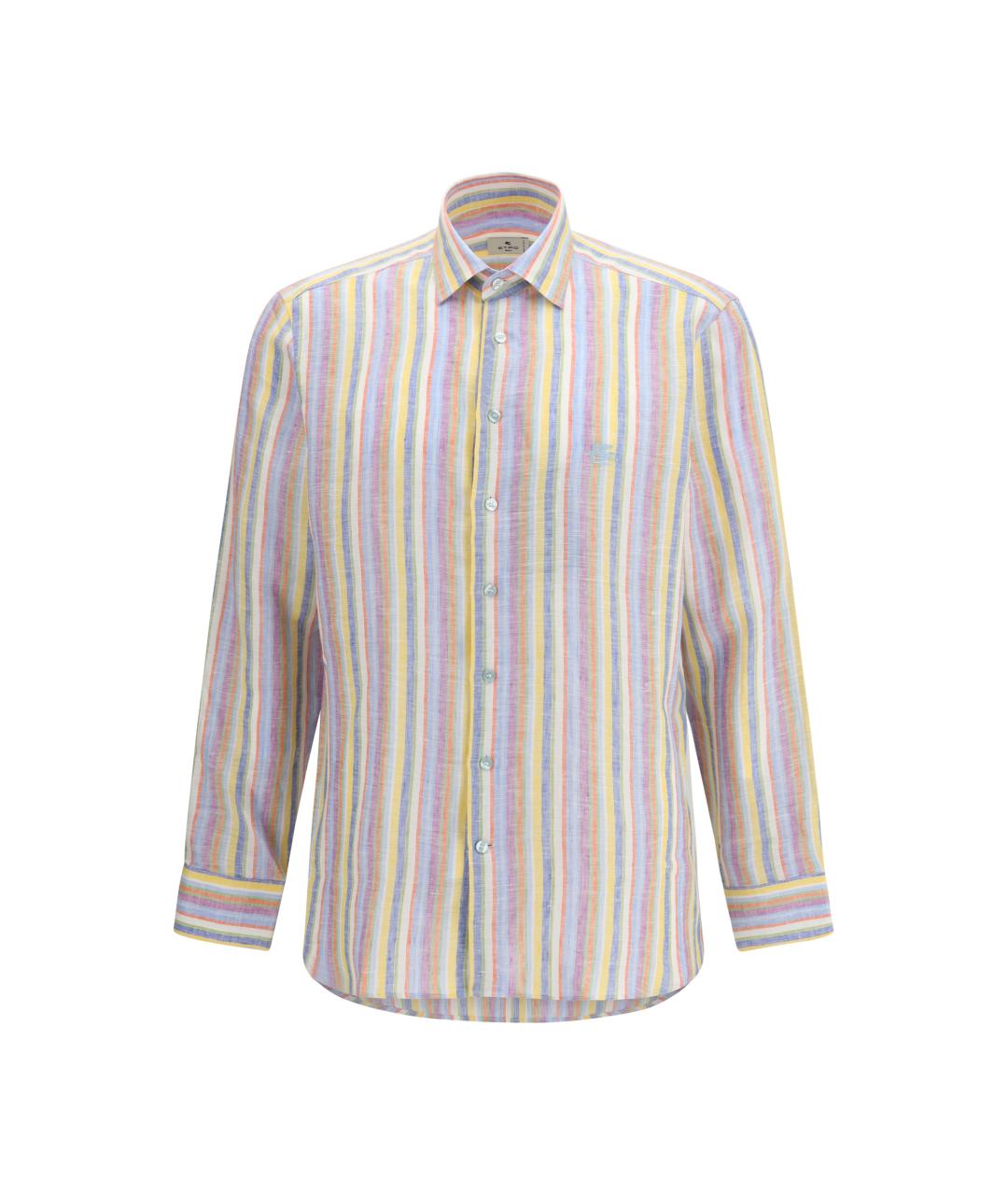 ETRO Мульти льняная кэжуал рубашка, фото 1