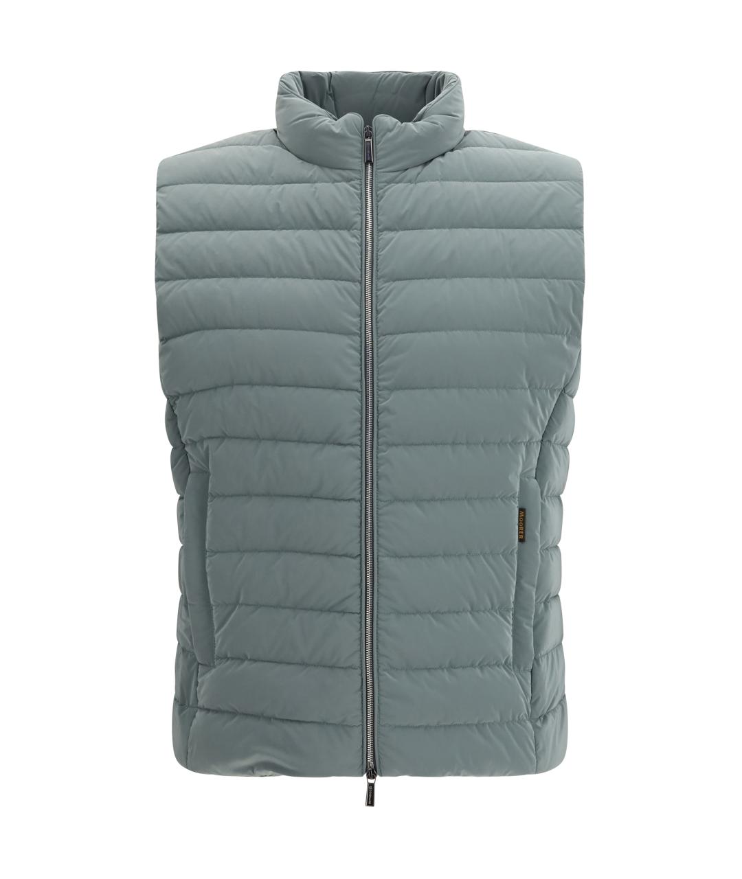 MOORER Голубой полиамидовый жилет, фото 1