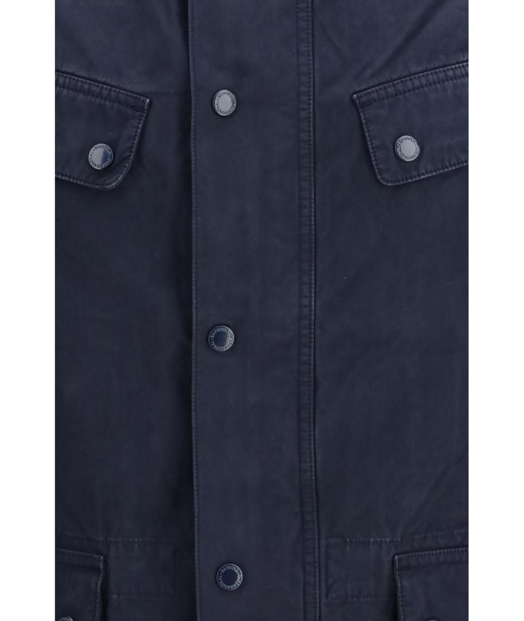 BARBOUR Темно-синяя хлопковая куртка, фото 3