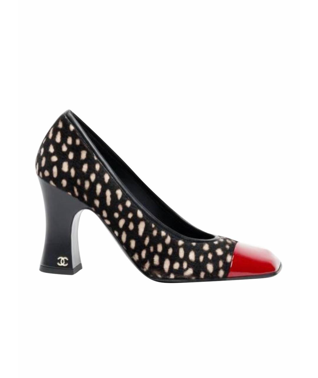 CHANEL Черные кожаные туфли, фото 1