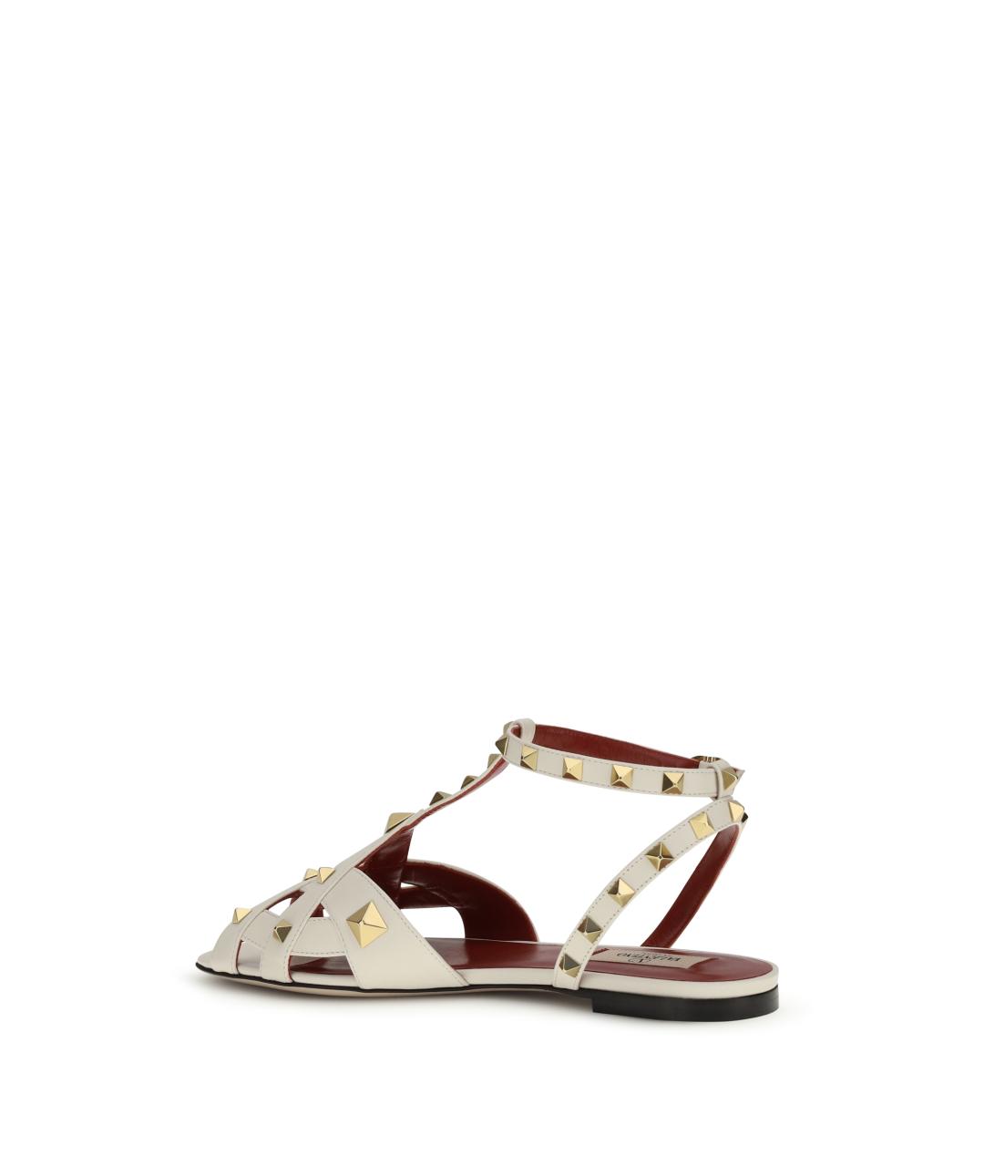 VALENTINO Белые кожаные сандалии, фото 3