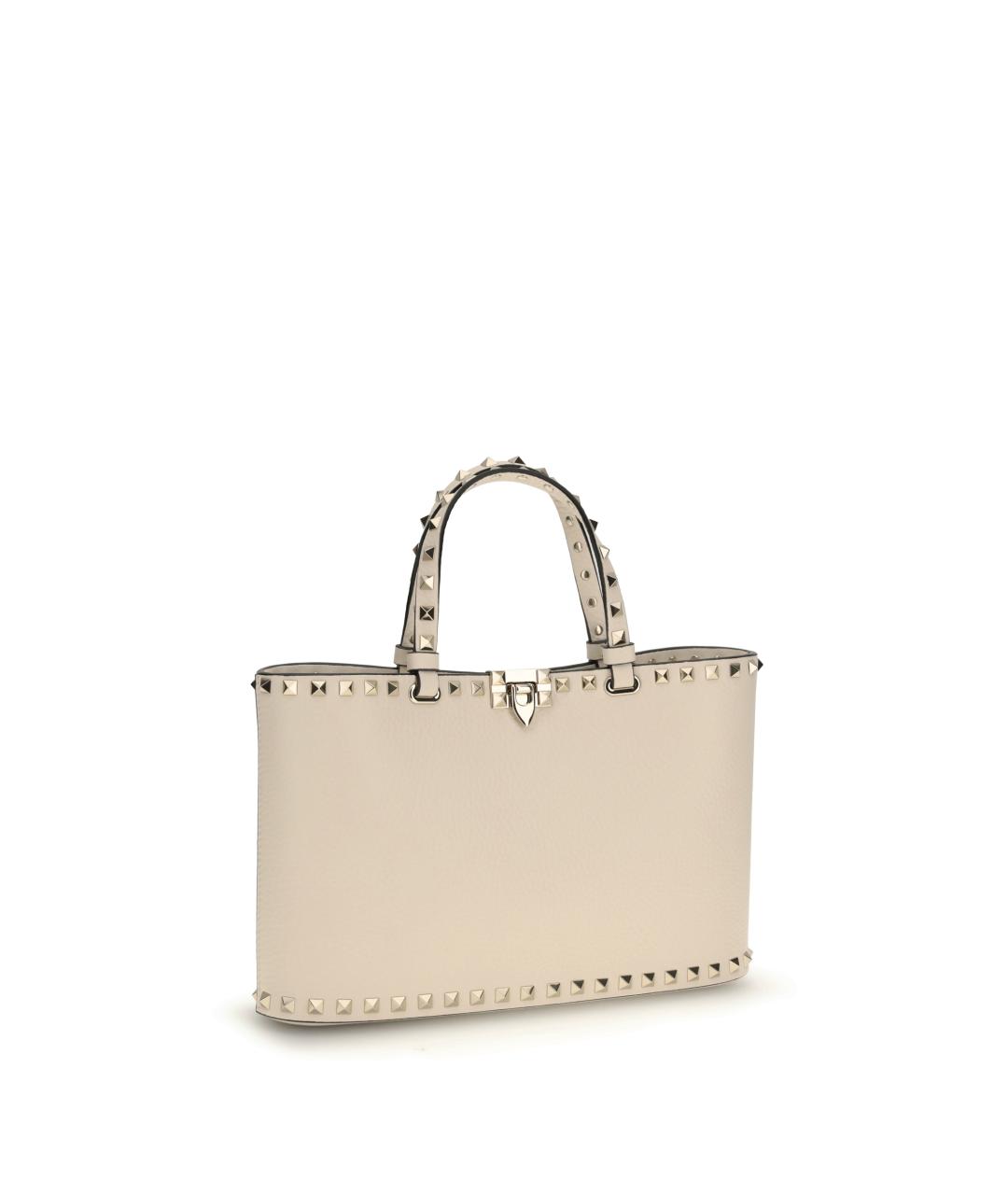 VALENTINO Коралловая кожаная сумка тоут, фото 2