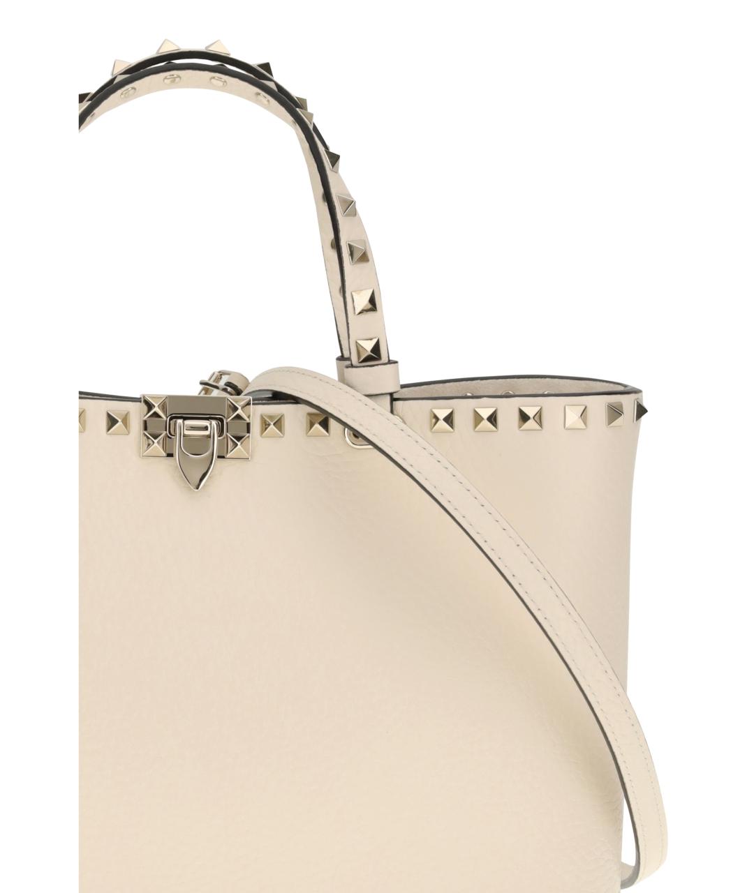 VALENTINO Коралловая кожаная сумка тоут, фото 4