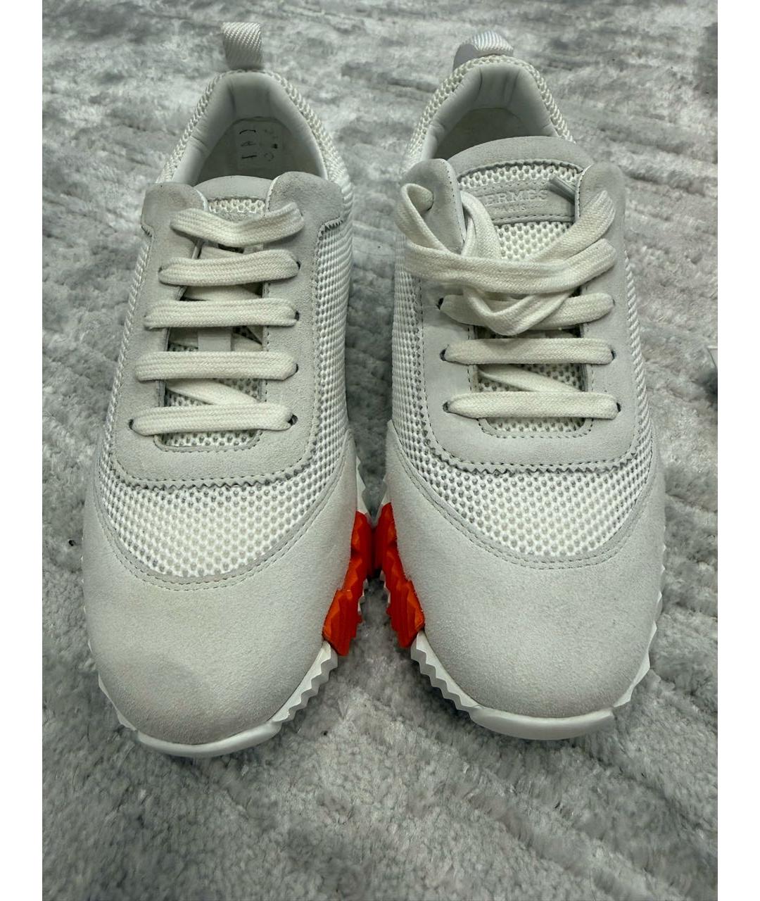 HERMES Белые кроссовки, фото 2