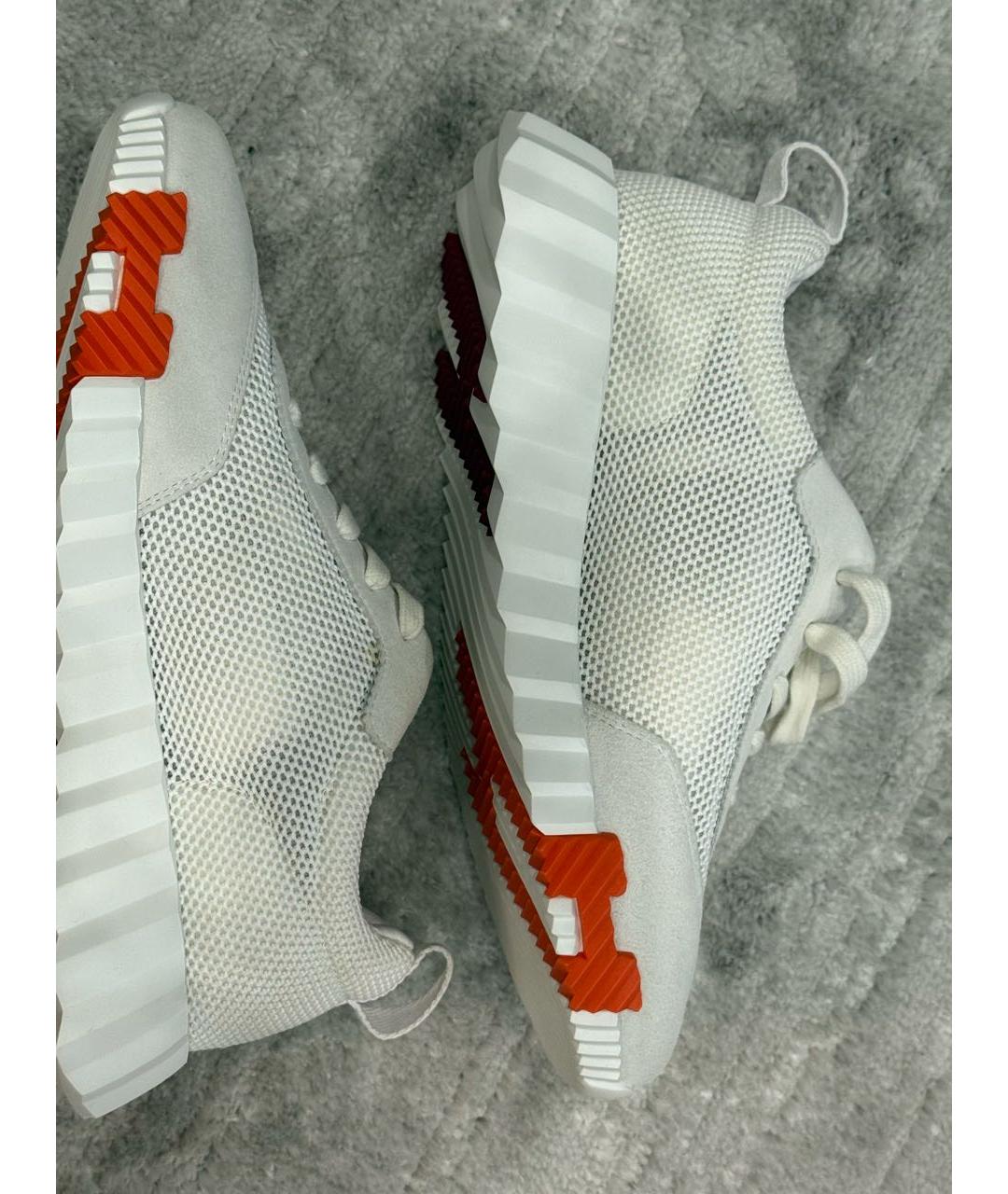 HERMES Белые кроссовки, фото 8