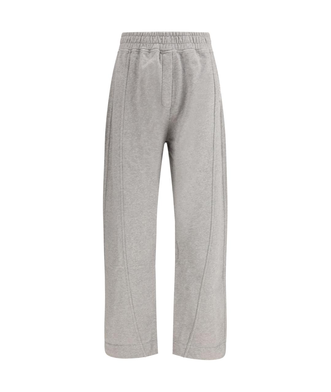 GANNI Серые хлопковые спортивные брюки и шорты, фото 1