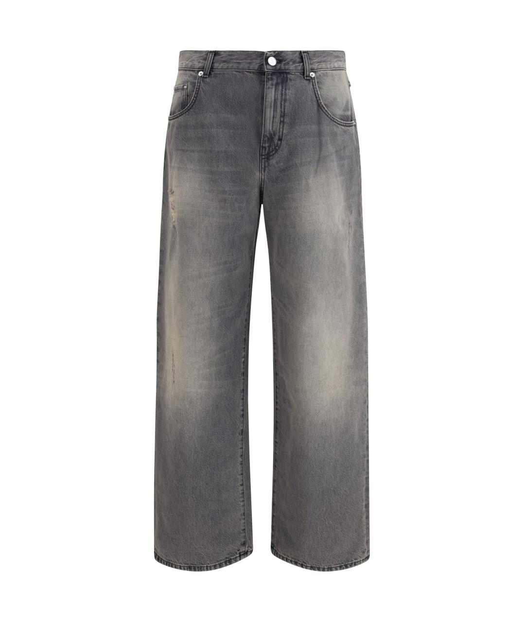 SEFR Черные хлопковые прямые джинсы, фото 1