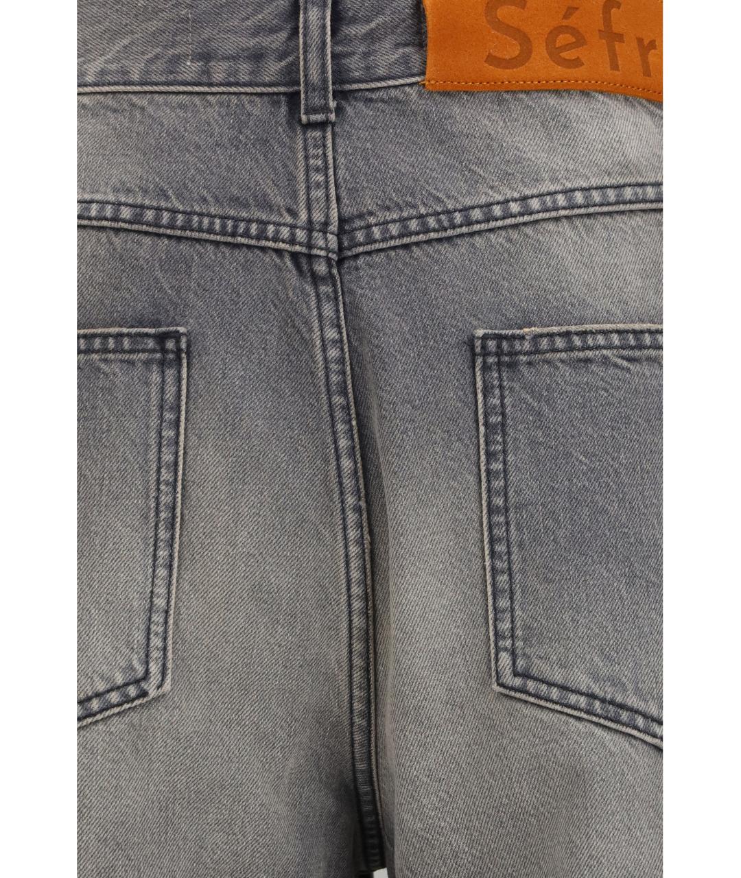 SEFR Черные хлопковые прямые джинсы, фото 3