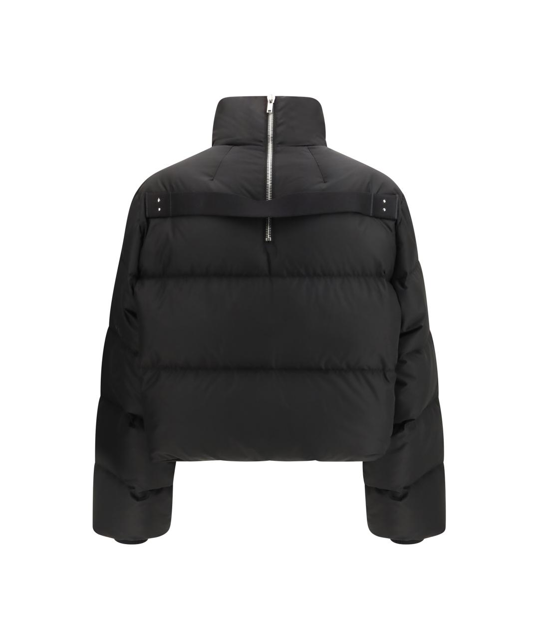 MONCLER Черный полиэстеровый пуховик, фото 2