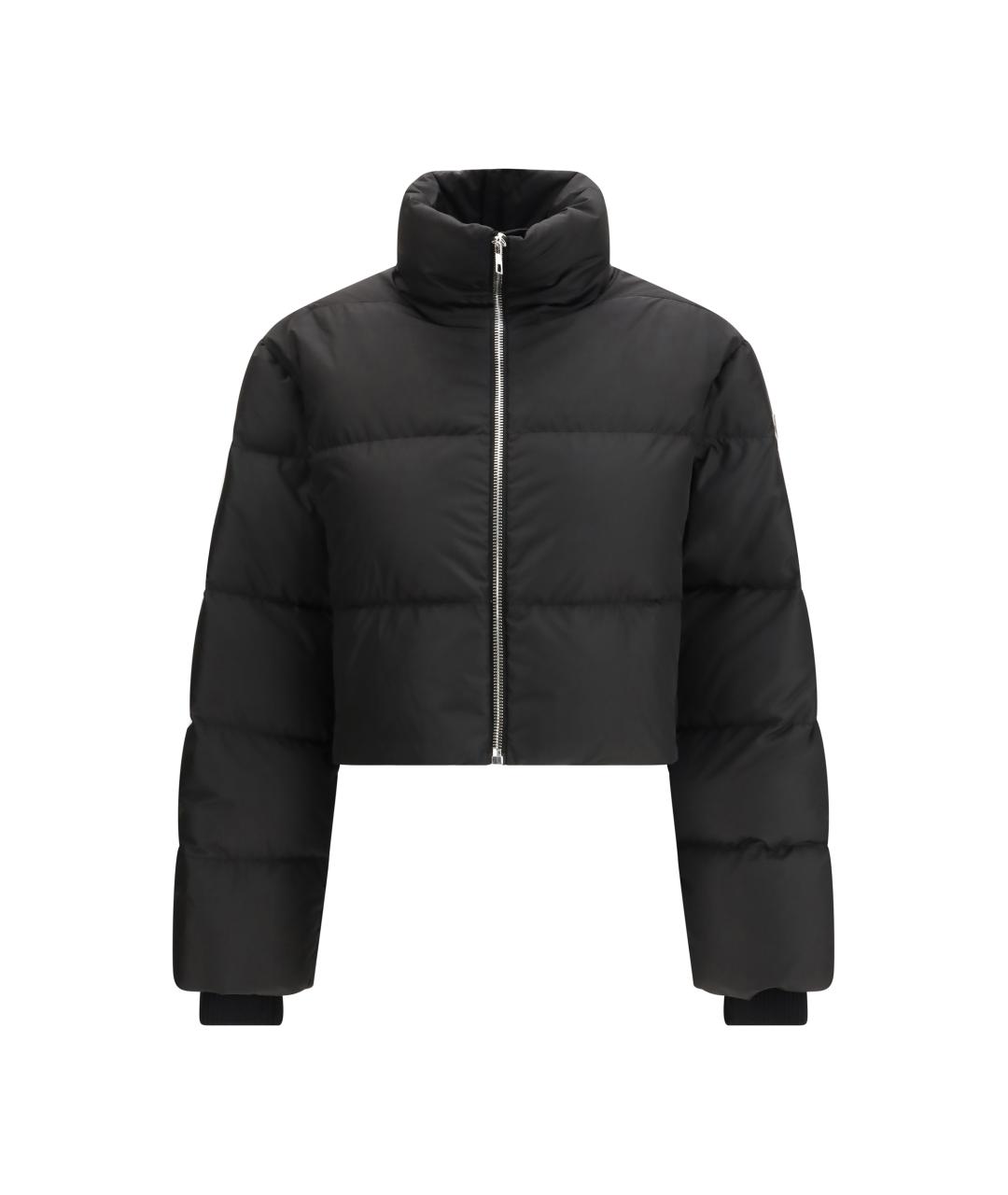 MONCLER Черный полиэстеровый пуховик, фото 1