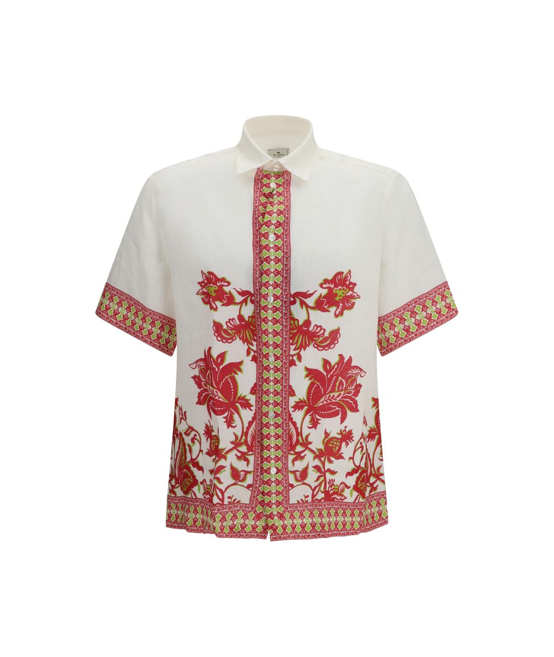 ETRO Белая льняная кэжуал рубашка, фото 1