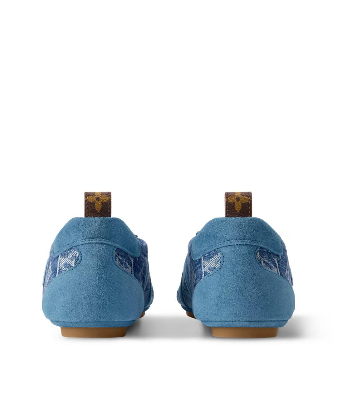 LOUIS VUITTON Синие текстильные кеды, фото 3