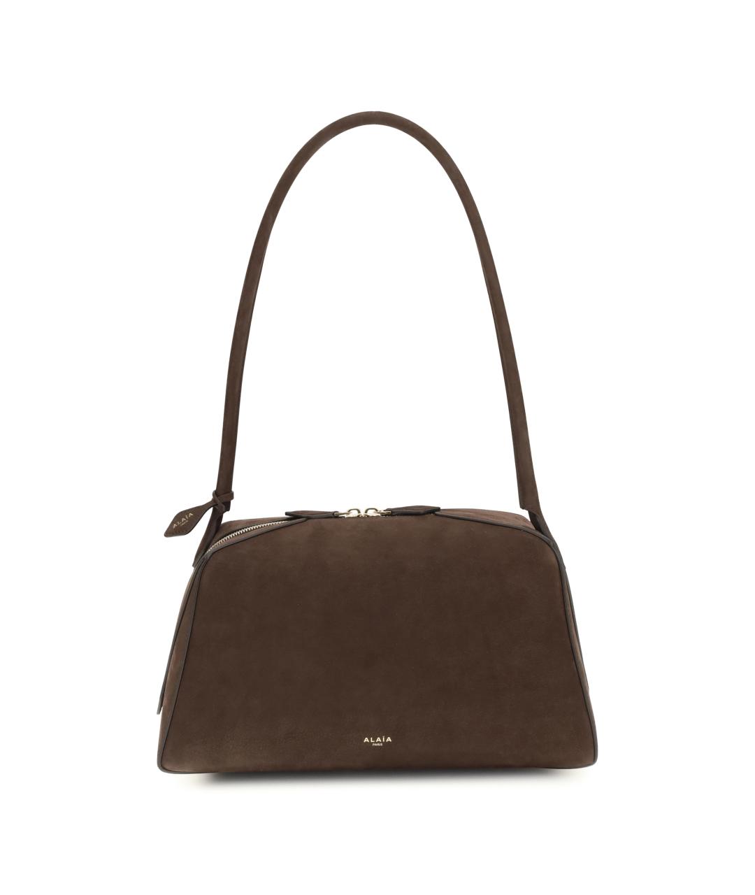 ALAIA Коричневая кожаная сумка через плечо, фото 1
