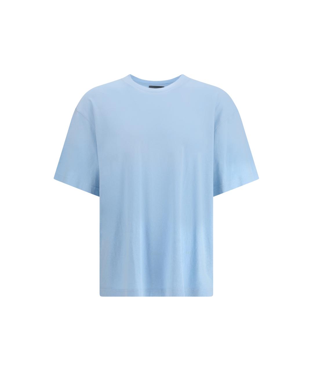 AXEL ARIGATO Голубая хлопковая футболка, фото 4