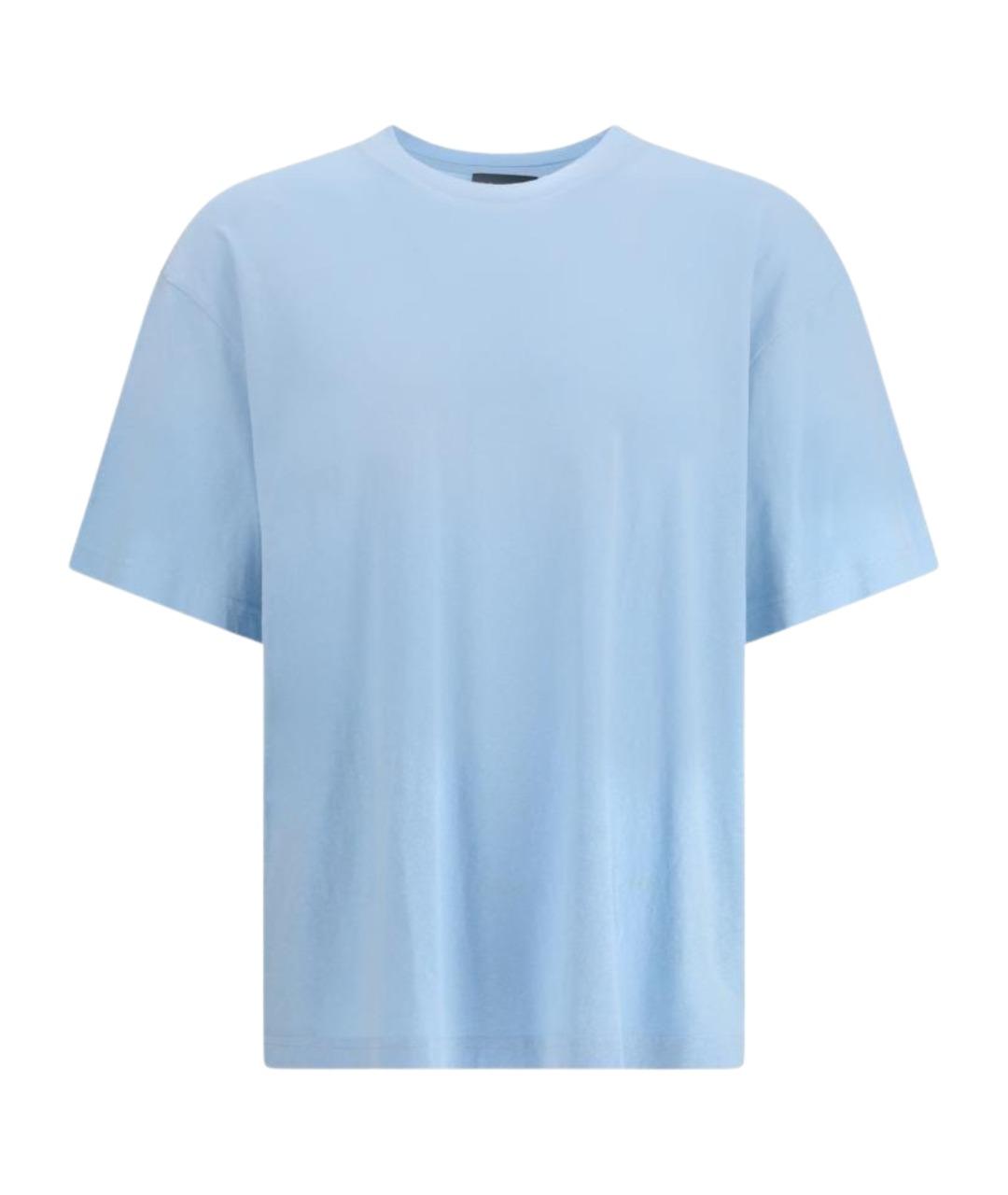 AXEL ARIGATO Голубая хлопковая футболка, фото 1