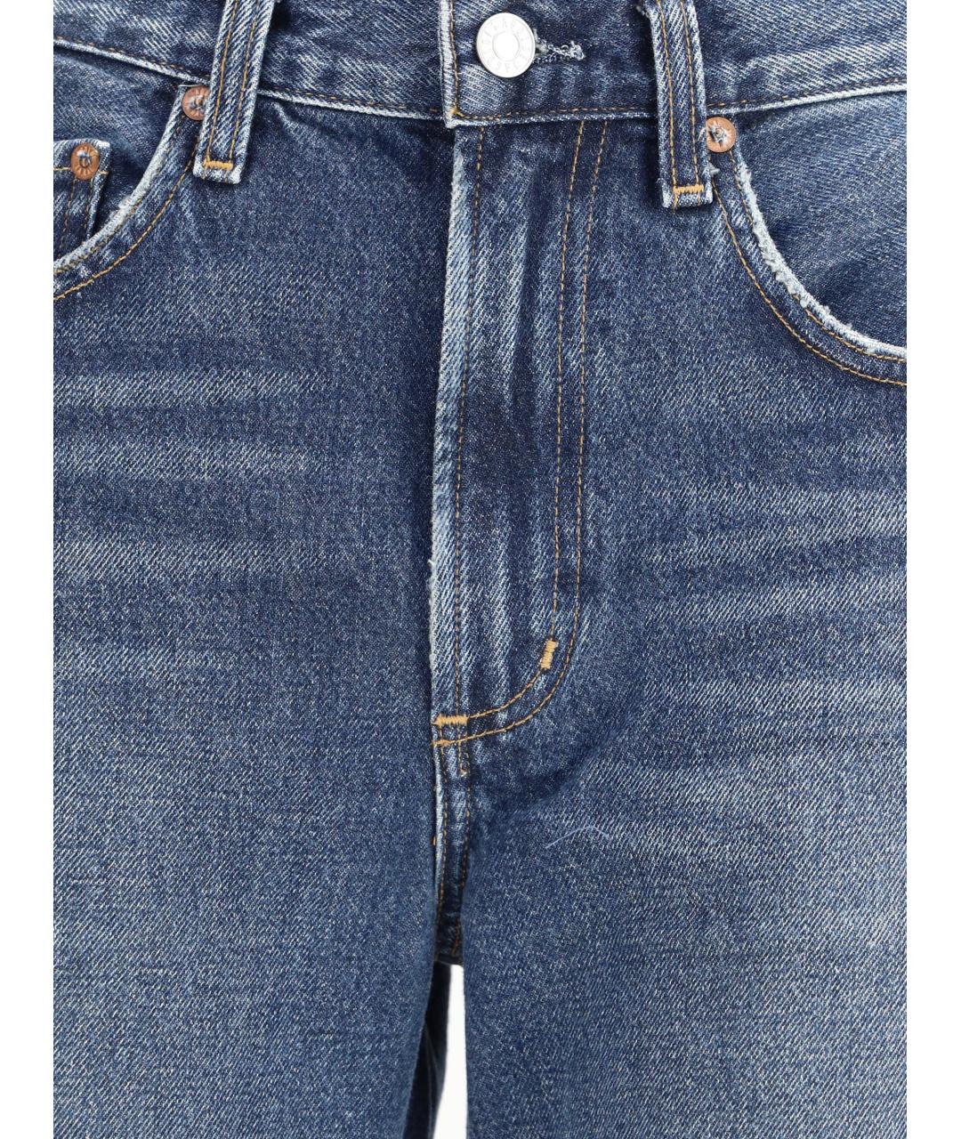 AGOLDE Синие хлопковые джинсы клеш, фото 3