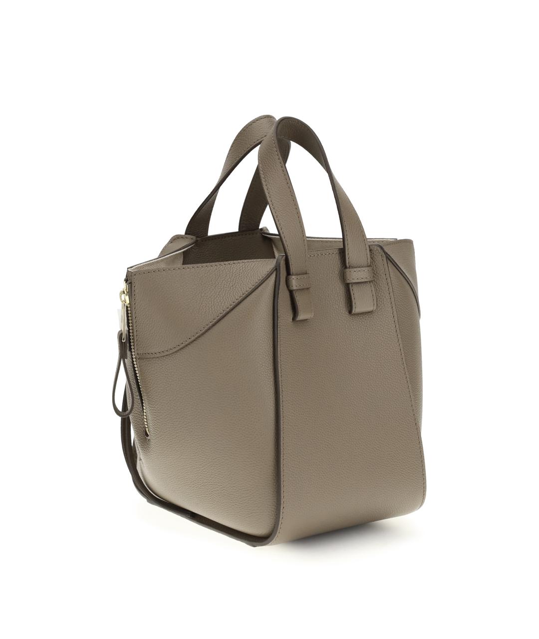 LOEWE Бежевая кожаная сумка тоут, фото 3