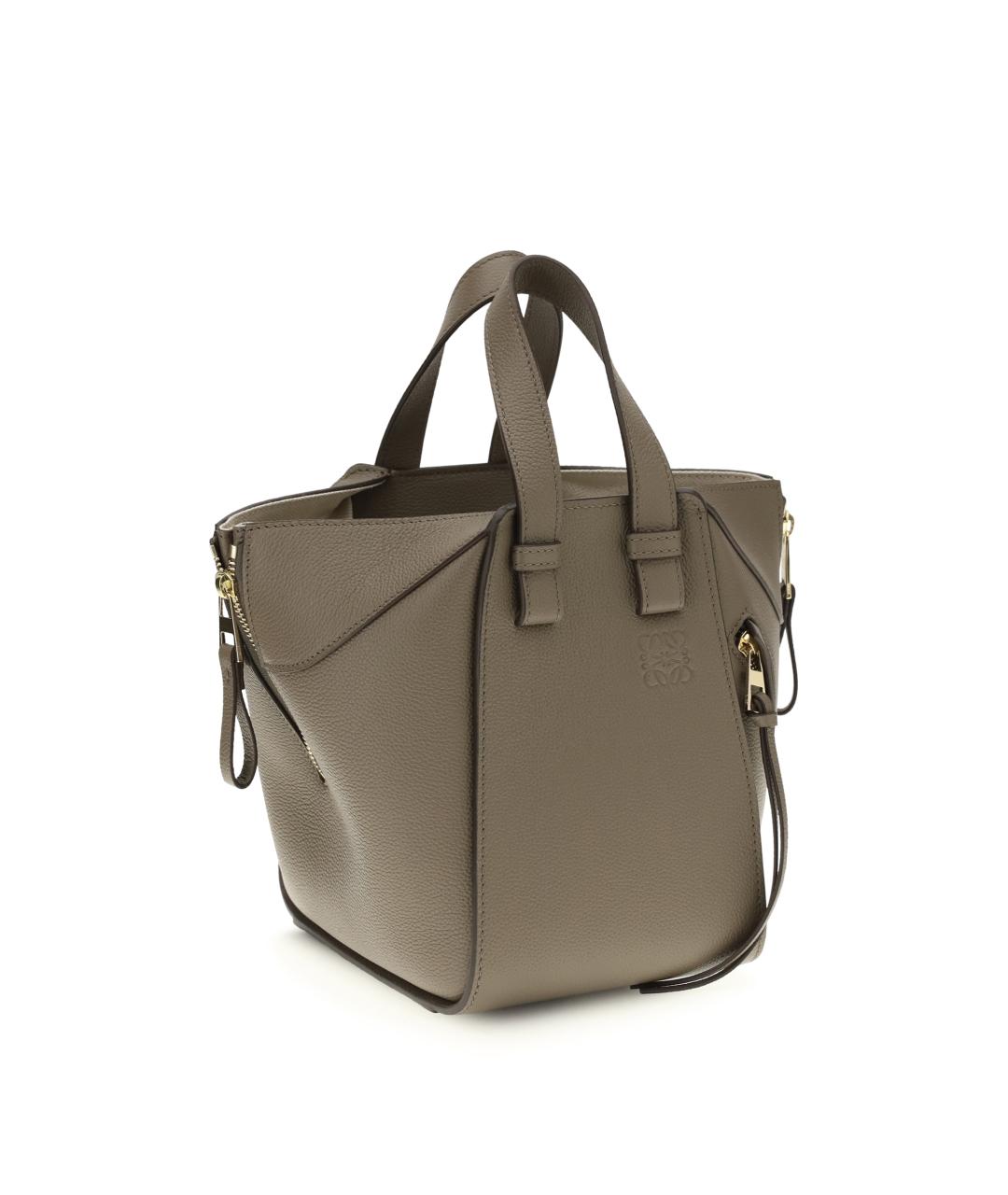 LOEWE Бежевая кожаная сумка тоут, фото 2