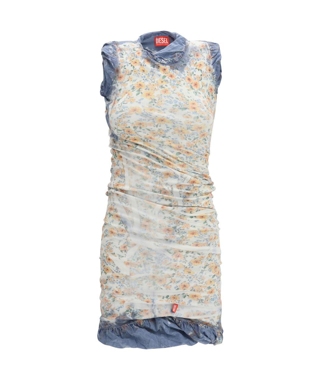 DIESEL Мульти хлопковое повседневное платье, фото 1