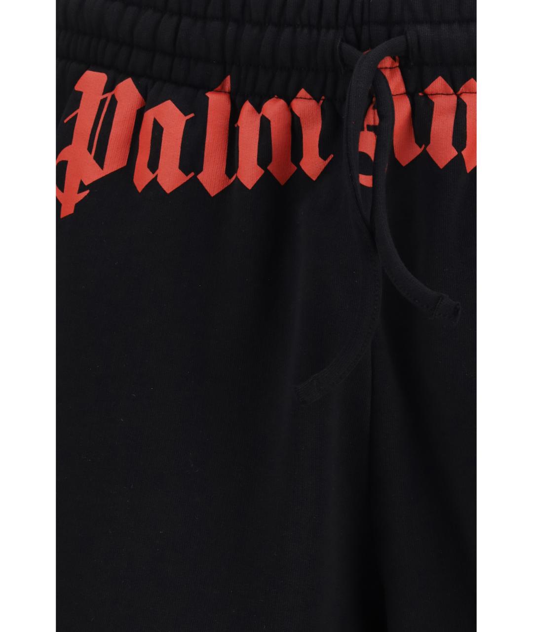 PALM ANGELS Черные хлопковые шорты, фото 3