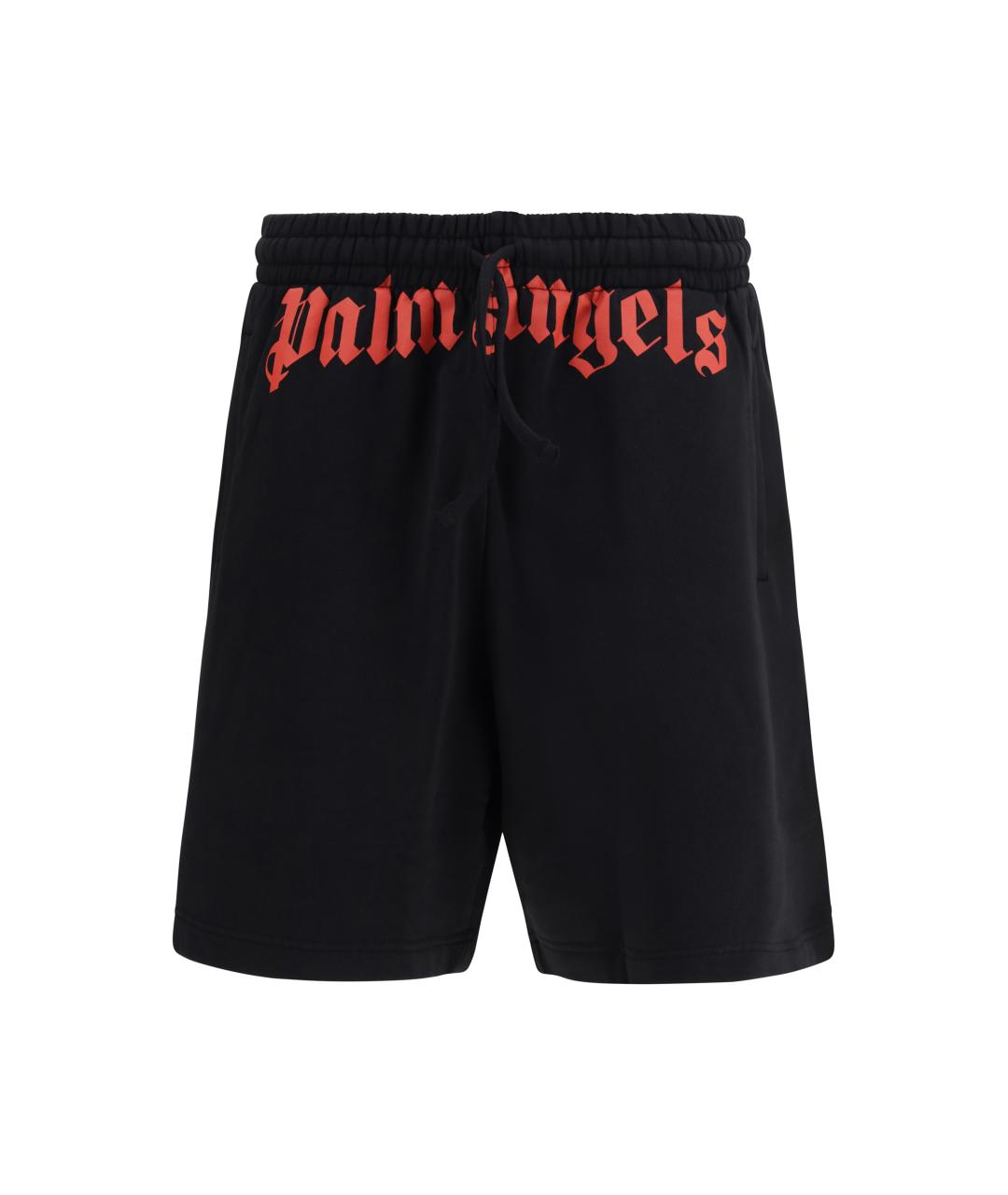 PALM ANGELS Черные хлопковые шорты, фото 1
