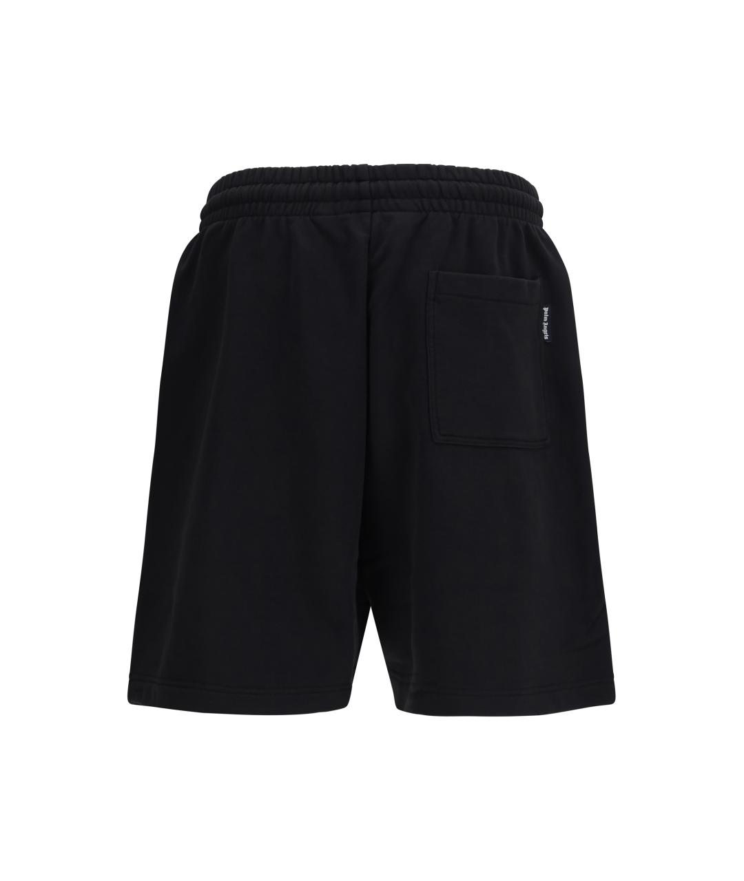 PALM ANGELS Черные хлопковые шорты, фото 2