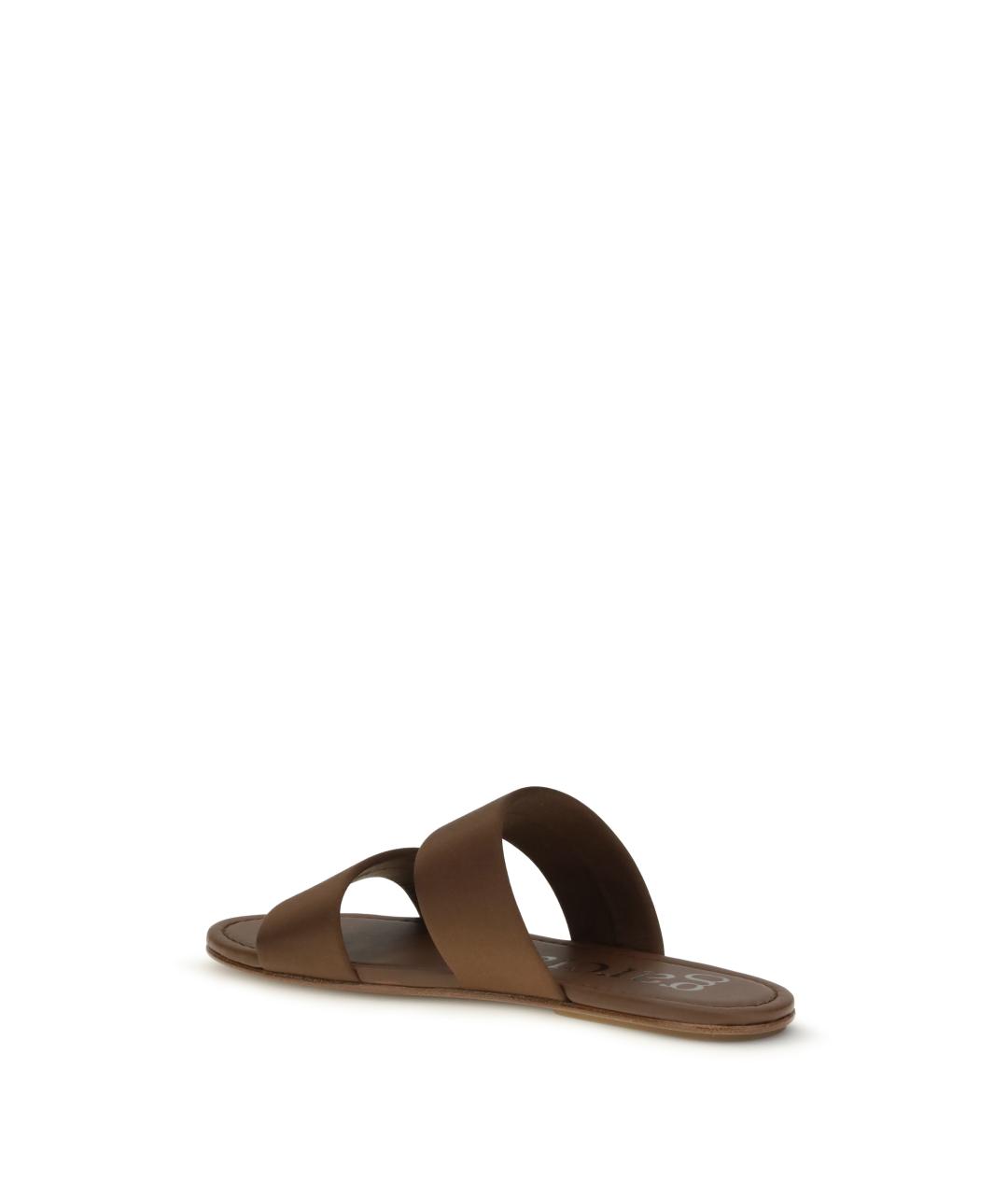 PEDRO GARCÍA Коричневые текстильные сандалии, фото 3